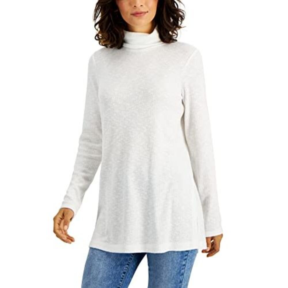 Style & Co Rib Knit Tunic Top - Picture 2 of 4
